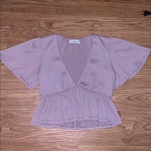 Urban outfitters cropped purple top